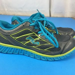 Fila Cool Max Turquoise Gray Athletic Trainers 8